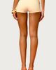 Edikted Edikted Chic Barbie Sequin Foldover Shorts in Light/Yellow, Women's at Urban Outfitters - 5