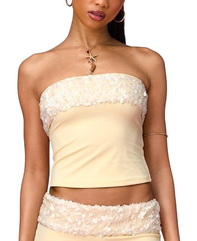 Edikted Edikted Chic Barbie Sequin Tube Top
