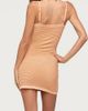 Edikted Edikted Coco Belt Textured Knit Mini Dress in Orange, Women's at Urban Outfitters - 3