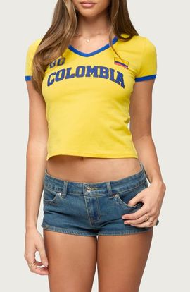 EDIKTED EDIKTED Colombia 08 V-Neck T-Shirt