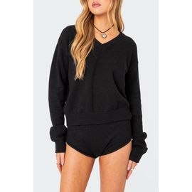 EDIKTED EDIKTED Comfort Club Oversize Crop Sweater