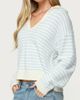 Edikted Edikted Copenhagen Oversized Striped Sweater in Light/Blue/And, Women's at Urban Outfitters - 3