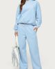 Edikted Edikted Core Stripey Wide Leg Sweatpants in Blue, Women's at Urban Outfitters - 1