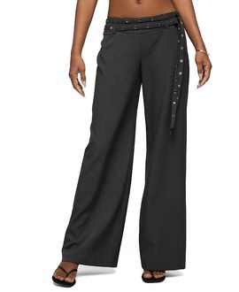 Edikted Edikted Cruz Double Belt Baggy Tailored Pants