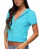 Edikted Edikted Daisi Short Sleeve Hoodie Top - 4