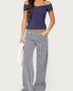 Edikted Edikted Daja Striped Low Rise Baggy Jeans in Navy/And/White, Women's at Urban Outfitters - 2