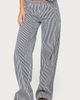 Edikted Edikted Daja Striped Low Rise Baggy Jeans in Navy/And/White, Women's at Urban Outfitters - 4