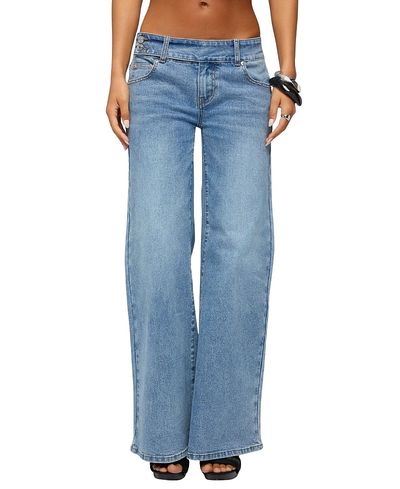 Edikted Edikted Dale Low Rise Straight Leg Stretchy Jeans