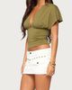 Edikted Edikted Deliya Studded Cargo Skort in White, Women's at Urban Outfitters - 2