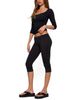 Edikted Edikted Desi Scoop Neck Three-Quarter Sleeve Top - 3