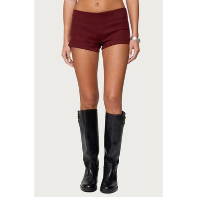 EDIKTED EDIKTED Dinah Low Rise Denim Micro Shorts
