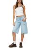 Edikted Edikted Distressed Low Rise Boyfriend Bermuda Shorts - 3