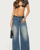 Edikted Edikted Doli Keyhole Cutout Lace Crop Top in Black, Women's at Urban Outfitters - 2