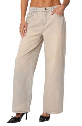 EDIKTED EDIKTED Dusty Low Rise Wide Leg Jeans