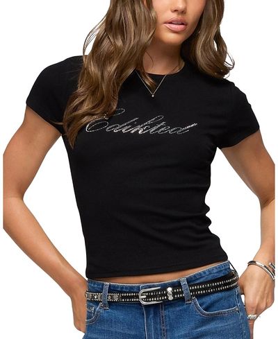 Edikted Edikted Edikted Icon Rhinestone T Shirt