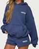 Edikted Edikted Edikted New York Hoodie in Navy, Women's at Urban Outfitters - 3
