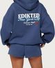 Edikted Edikted Edikted New York Hoodie in Navy, Women's at Urban Outfitters - 5