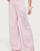 Edikted Edikted Edikted Studio Rhinestone Sweatpants in Light/Pink, Women's at Urban Outfitters - 3