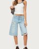 Edikted Edikted Eida Contrast Ribbed Tank Top in White/And/Blue, Women's at Urban Outfitters - 2