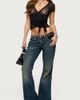 Edikted Edikted Elovie Sheer Lace Wrap Top in Black, Women's at Urban Outfitters - 2