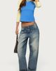 Edikted Edikted Emana Contrast Raglan Top in Blue/And/Yellow, Women's at Urban Outfitters - 2