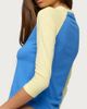 Edikted Edikted Emana Contrast Raglan Top in Blue/And/Yellow, Women's at Urban Outfitters - 5