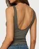 Edikted Edikted Emeri Deep Cowl Neck Cutout Top in Olive, Women's at Urban Outfitters - 5