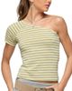 Edikted Edikted Eulia One Shoulder Striped Top - 1