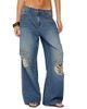 Edikted Edikted Eunia Studded Low Rise Baggy Jeans - 1