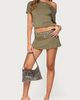 Edikted Edikted Feeva Backless Studded Off Shoulder Top in Olive, Women's at Urban Outfitters - 2