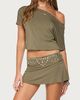 Edikted Edikted Feeva Backless Studded Off Shoulder Top in Olive, Women's at Urban Outfitters - 4