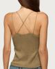 Edikted Edikted Fernie Bead Fringe Knit Top in Olive, Women's at Urban Outfitters - 5