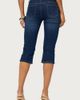 Edikted Edikted Fifer Low Rise Capri Jeans in Dark/Blue/Washed, Women's at Urban Outfitters - 3