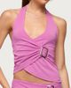 Edikted Edikted Fiori Buckle Asymmetric Wrap Top in Pink, Women's at Urban Outfitters - 1