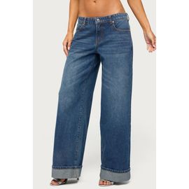 EDIKTED EDIKTED Gatz Cuffed Wide Leg Jeans