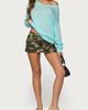 Edikted Edikted Geara Knit Long Sleeve Top in Aqua, Women's at Urban Outfitters - 2