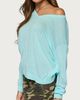 Edikted Edikted Geara Knit Long Sleeve Top in Aqua, Women's at Urban Outfitters - 3