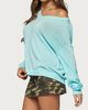 Edikted Edikted Geara Knit Long Sleeve Top in Aqua, Women's at Urban Outfitters - 4