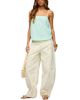 Edikted Edikted Gili Contrast Stitch Low Rise Barrel Jeans - 2