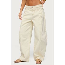 EDIKTED EDIKTED Gili Contrast Stitch Low Rise Pants