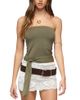 Edikted Edikted Gilly Tie Waist Strapless Top - 1