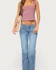Edikted Edikted Girla Low Rise Wide Leg Jeans in Blue/Washed, Women's at Urban Outfitters - 2