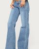 Edikted Edikted Girla Low Rise Wide Leg Jeans in Blue/Washed, Women's at Urban Outfitters - 4