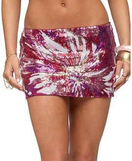 Edikted Edikted Glorya Flower Sequin Mini Skort