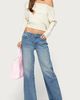 Edikted Edikted Haela Studded Angel Low Rise Baggy Jeans in Light/Blue/Washed, Women's at Urban Outfitters - 2
