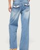 Edikted Edikted Haela Studded Angel Low Rise Baggy Jeans in Light/Blue/Washed, Women's at Urban Outfitters - 5