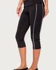 Edikted Edikted Halleigh Stripey Foldover Capri Pants in Black, Women's at Urban Outfitters - 4