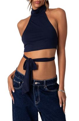 EDIKTED EDIKTED Hamlin Wrap Tie Halter Top
