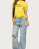 Edikted Edikted Haters Make Me Famous T Shirt Top in Yellow, Women's at Urban Outfitters - 2