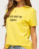 Edikted Edikted Haters Make Me Famous T Shirt Top in Yellow, Women's at Urban Outfitters - 3